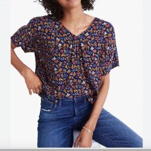 Madewell Floral Print Blouse